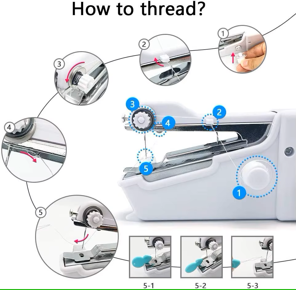 Mini Handheld Sewing Machine